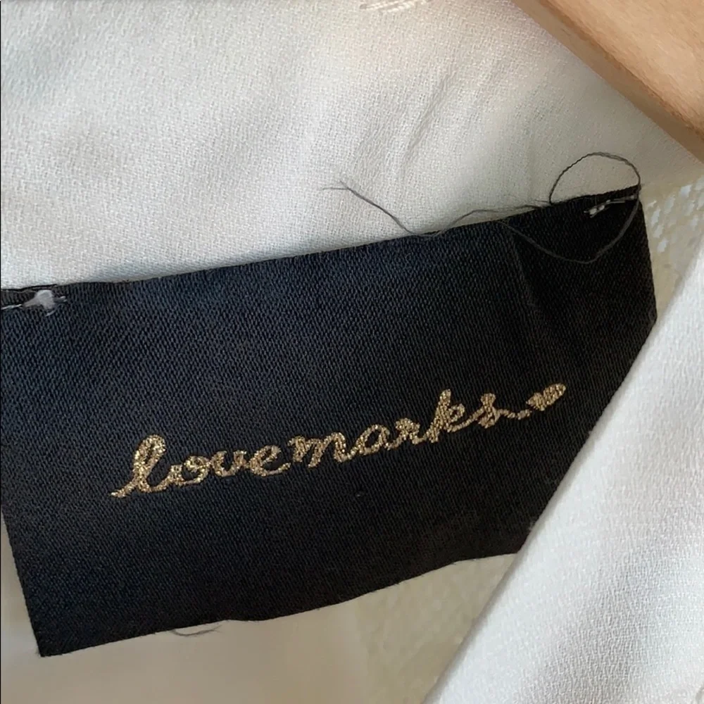 Anthropologie Lovemarks Sheer Shoulder Lace Mini Dress